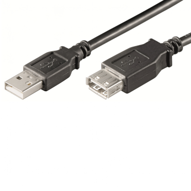 CABLE DE EXTENSION USB 2.0 A A A M/F, AWG28, LONGITUD DE 3,0 METROS.