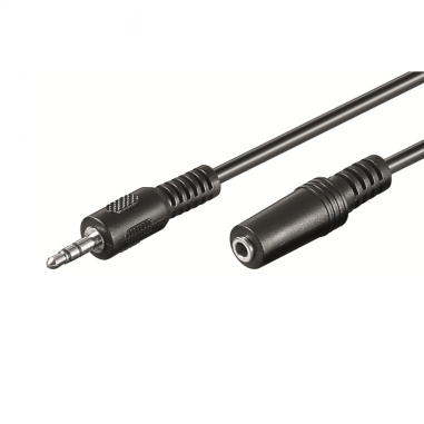 CABLE DE AUDIO ESTEREO DE 3,5 MM M A 3,5 MM F DE 3,0 METROS.