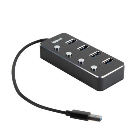 iggual Hub tipo A x 4 puertos USB 3.1 4BUTTONS