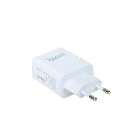 iggual Cargador de pared 1xUSB 5V/2.4A (12W)