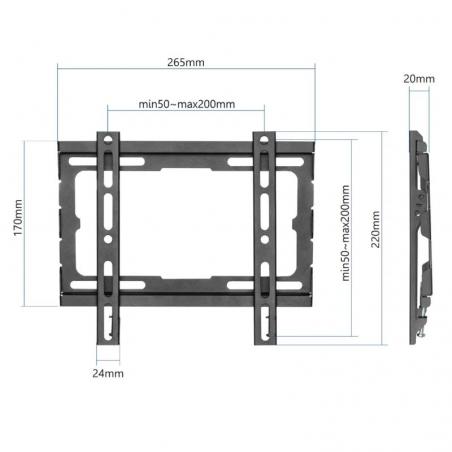 iggual SPTV04 Soporte TV 23-43" 45Kg pared Fijo