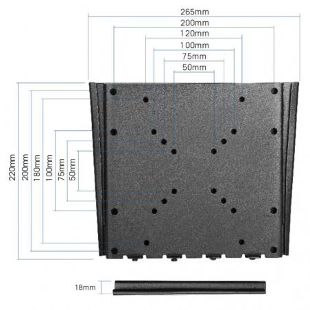 iggual SPTV01 Soporte TV pared 10"-42" 30kg Fijo