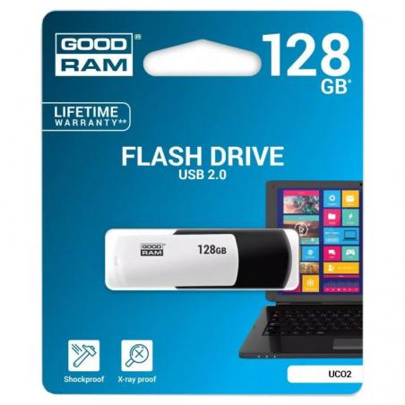 Goodram UCO2 Lápiz USB 128GB USB 2.0 Neg/Blc