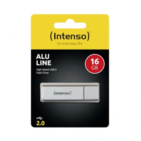 Intenso 3521472 Lápiz USB 2.0 Alu 16GB Silver