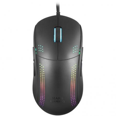 Mars Gaming Ratón MMPRO ULTRALIGHT RGB BLACK