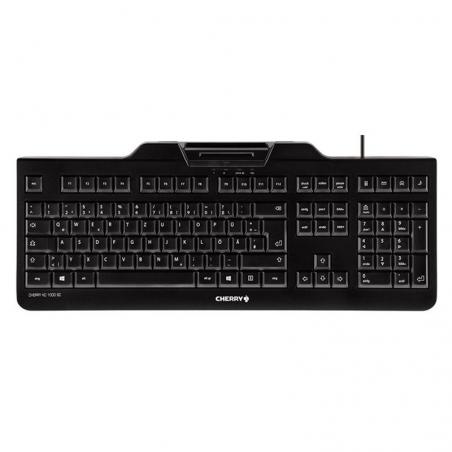 Cherry Teclado+lector chip integrado (DNIe) Negro