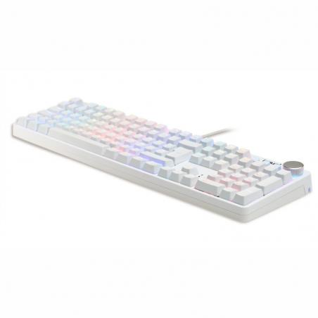 iggual Teclado gaming mecánico PEARL RGB blanco