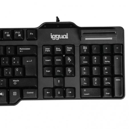 iggual Teclado con lector DNI CK-ID-DNI SMARTcard