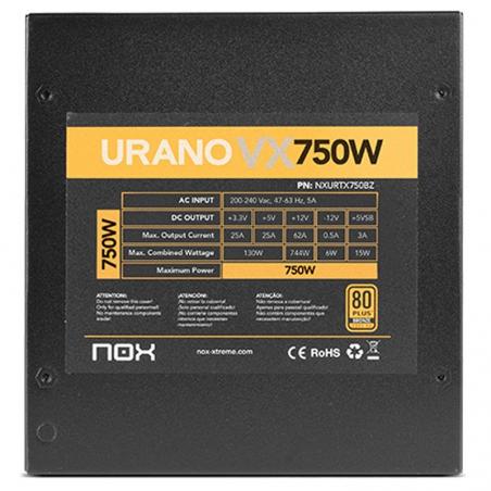 NOX Fuente Alimentación Urano VX 750W 80+ BRONZE