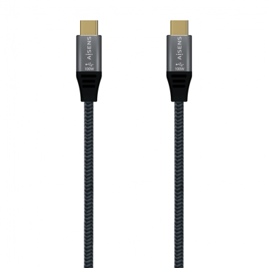 CABLE AISENS USB 2.0 ALUMINIO 5A 100W E-MARK USB-C 2.0M