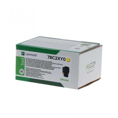 Lexmark CS421/CS521/CS622/CX421/CX522/CX622/CX625 Amarillo Cartucho de Toner Original - 78C2XY0/78C2XYE