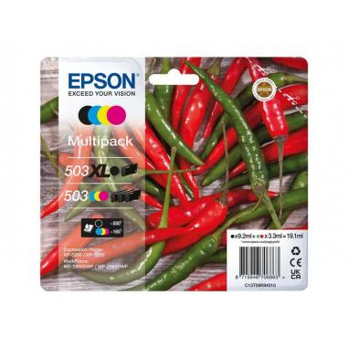 Epson 503XL/503 Pack de 4 Cartuchos de Tinta Originales - C13T09R94010