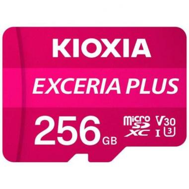 Kioxia Exceria Plus Tarjeta Micro SDXC 256GB UHS-I U3 V30 A1 Clase 10 con Adaptador