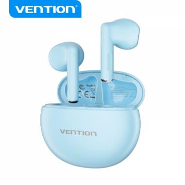 Vention Auriculares Bluetooth 5.3 con Estuche de Carga - 6h Autonomia ELF 06 - Color Azul