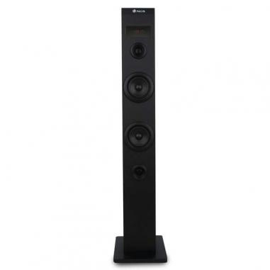 NGS Sky Charm Torre de Sonido Bluetooth 50W - USB, Radio FM, Aux In y Entrada Optica TV - Pantalla LED - Carcasa de Madera - Col