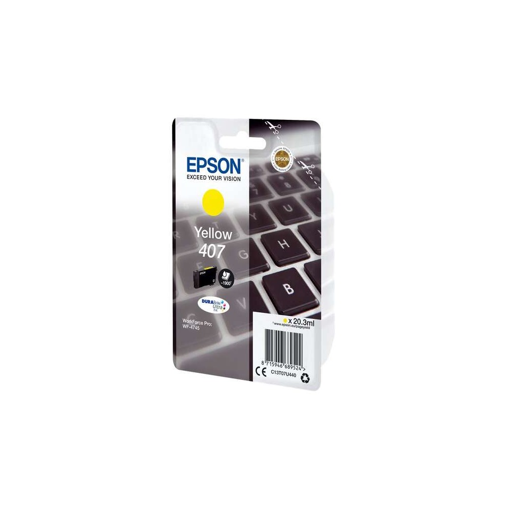 Epson 407 Amarillo Cartucho de Tinta Original - C13T07U440