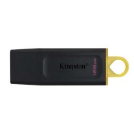 Kingston DataTraveler Exodia Memoria USB 128GB - USB 3.2 Gen 1 - Con Tapa - Enganche para Llavero - Color Negro (Pendrive)