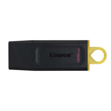 Kingston DataTraveler Exodia Memoria USB 128GB - USB 3.2 Gen 1 - Con Tapa - Enganche para Llavero - Color Negro (Pendrive)