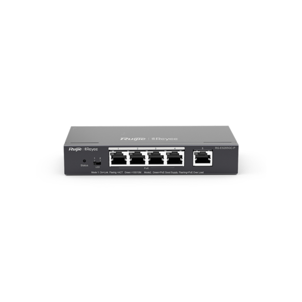 SWITCH RUIJIE REYEE RG-ES205GC-P GIGALAN 5p CLOUD POE