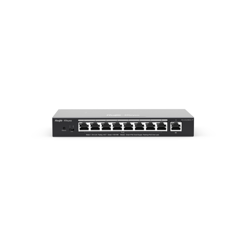 SWITCH RUIJIE REYEE RG-ES209GC-P GIGALAN 9p POE 120w