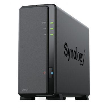 NAS SYNOLOGY DS124 1 BAHIA ETHERNET J4125 NEGRO