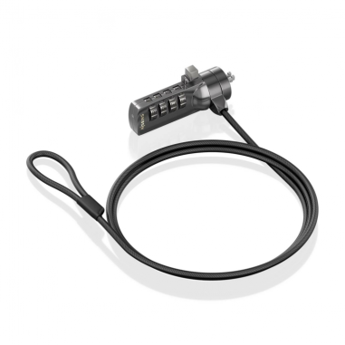 CABLE SEGURIDAD AISENS CERRADURA COMBINACION KENSINGTON 1.5M NEGRO