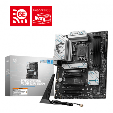 PLACA BASE MSI PRO B760 GAMING PLUS WIFI 1700 ATX 4XDDR4