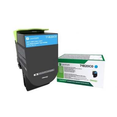 Lexmark CS317/CS417/CS517/CX317/CX417/CX517 Cyan Cartucho de Toner Original - 71B20C0/71B0020