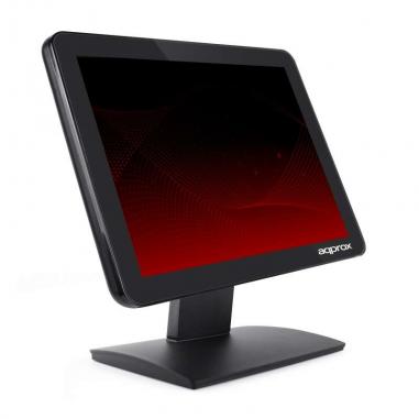 Approx Monitor Tactil Capacitivo 15" para TPV 1024 x 768 - Respuesta 5ms - Angulo de Vision H 160º V 140º - USB, VGA - Compatibl