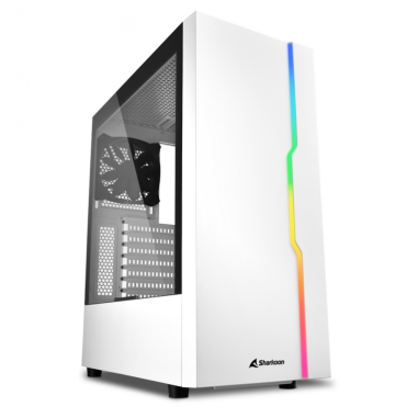 CAJA SHARKOON RGB SLIDER ATX 2XUSB3.0 2XUSB2.0 SIN FUENTE BLANCO