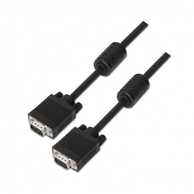 CABLE AISENS SVGA CON FERRITA HDB15/M-HDB15/M NEGRO 6.0M