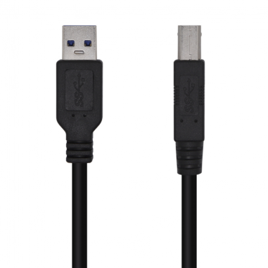 CABLE AISENS USB 3.0 IMPRESORA TIPO A/M-B/M NEGRO 3.0M