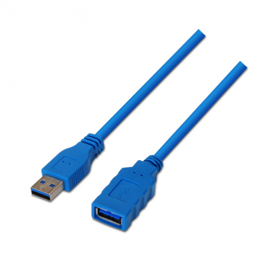 CABLE AISENS USB 3.0 TIPO A/M-A/H AZUL 1.0M