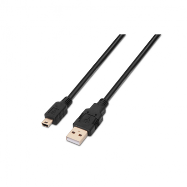 CABLE AISENS USB 2.0 TIPO A/M-MINI B/M NEGRO 1.8M