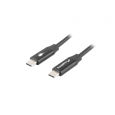 CABLE USB LANBERG 2.0 MACHO/USB C MACHO QUICK CHARGE 4.0 1.8M NEGRO