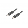 CABLE USB LANBERG 2.0 MACHO/USB C MACHO QUICK CHARGE 4.0 1.8M NEGRO