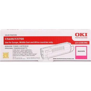 OKI C5600/C5700 Magenta Cartucho de Toner Original - 43381906