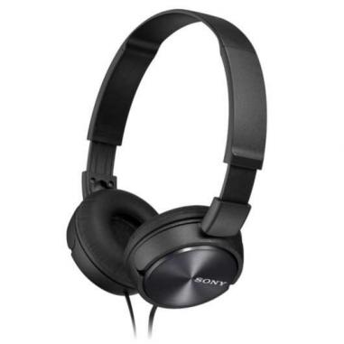 Sony MDR-ZX310 Auriculares con Microfono - Plegables - Diadema Ajustable - Almohadillas Acolchadas - Controles en Cable - Cable 