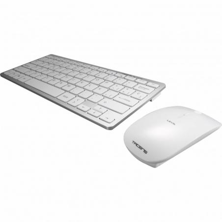 Tacens Levis Teclado+Ratón Inalámbrico Blanco Ultr