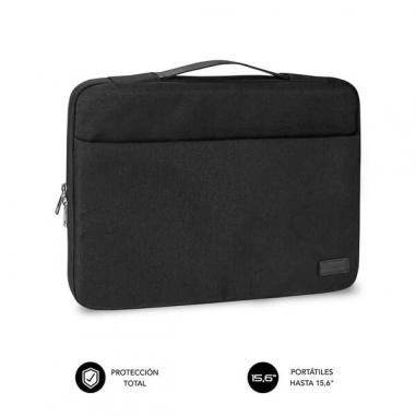 Subblim Funda Elegant 15,6" - Proteccion Resistente - Bolsillos Interiores - Cierre Doble Cremallera - Tela Poliester 600D - Int