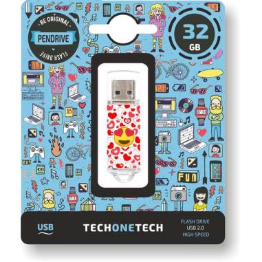 TechOneTech Heart Eyes Memoria USB 2.0 32GB (Pendrive)