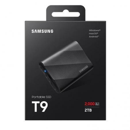 Samsung T9 SSD Externo 2TB USB 3.2 Gen 2x2 Black