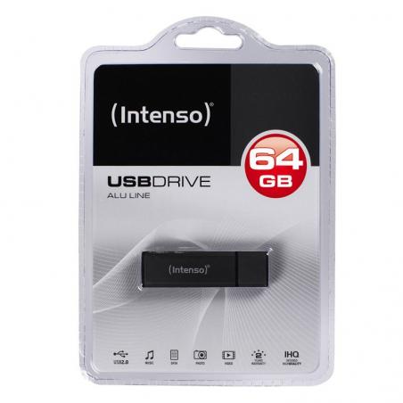 Intenso 3521491 Lápiz USB 2.0 Alu 64GB Antracita