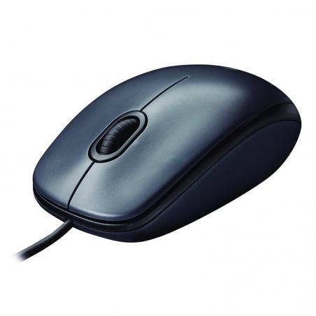 Logitech M90 ratón óptico 1000dpi USB negro