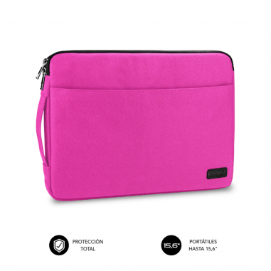 FUNDA PORTATIL SUBBLIM FUNDA ORDENADOR URBAN LAPTOP SLEEVE 15,6" PINK