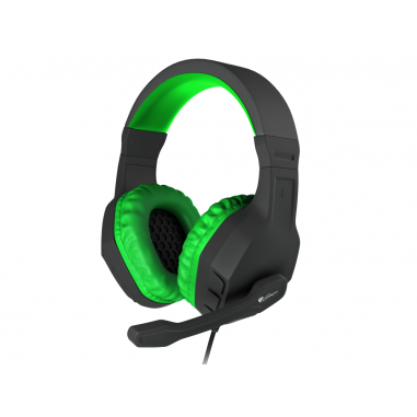 AURICULARES GAMING GENESIS ARGON 200 2.0 MINI JACK NEGRO-VERDE