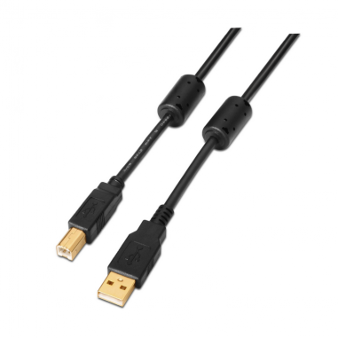 CABLE AISENS USB 2.0 IMPRESORA ALTA CALIDAD FERRITA A/M-B/M 2.0M