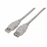 CABLE AISENS USB 2.0 TIPO A/M-A/H BEIGE 1.8M