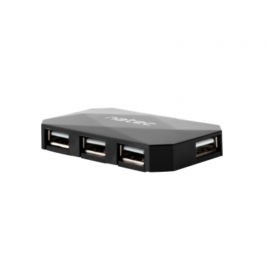 HUB NATEC LOCUST 4 PUERTOS USB 2.0 NEGRO