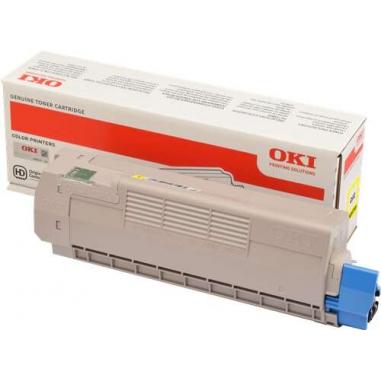 OKI C612 Amarillo Cartucho de Toner Original - 46507505